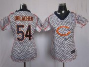 Wholesale Cheap Nike Bears #54 Brian Urlacher Zebra Women's Stitched NFL Elite Jersey