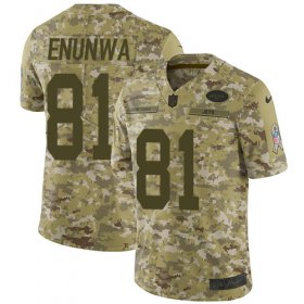 Wholesale Cheap Nike Jets #81 Quincy Enunwa Camo Men\'s Stitched NFL Limited 2018 Salute To Service Jersey