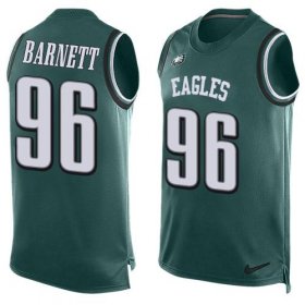 Wholesale Cheap Nike Eagles #96 Derek Barnett Midnight Green Team Color Men\'s Stitched NFL Limited Tank Top Jersey