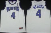 Wholesale Cheap Sacramento Kings #4 Chris Webber White Swingman Jersey