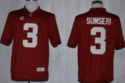 Wholesale Cheap Alabama Crimson Tide #3 Vinnie Sunseri 2014 Red Jersey