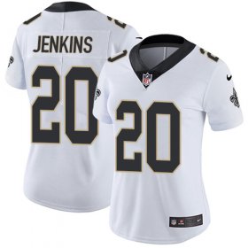 Wholesale Cheap Nike Saints #20 Janoris Jenkins White Women\'s Stitched NFL Vapor Untouchable Limited Jersey