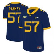Wholesale Cheap West Virginia Mountaineers 57 Adam Pankey Navy College Football Jersey