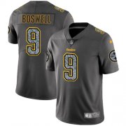 Wholesale Cheap Nike Steelers #9 Chris Boswell Gray Static Youth Stitched NFL Vapor Untouchable Limited Jersey