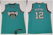 Wholesale Cheap Men's Memphis Grizzlies #12 Ja Morant Green Nike 2019 ABA Hardwood Classics Green Throwback Swingman Jersey