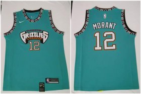Wholesale Cheap Men\'s Memphis Grizzlies #12 Ja Morant Green Nike 2019 ABA Hardwood Classics Green Throwback Swingman Jersey