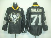 Wholesale Cheap Penguins #71 Evgeni Malkin Black Ice Stitched NHL Jersey