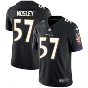 Wholesale Cheap Nike Ravens #57 C.J. Mosley Black Alternate Men's Stitched NFL Vapor Untouchable Limited Jersey