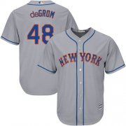 Wholesale Cheap Mets #48 Jacob DeGrom Grey Cool Base Stitched Youth MLB Jersey