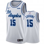 Wholesale Cheap Nike Lakers #15 Demarcus Cousins White 2019-20 Hardwood Classic Edition Stitched NBA Jersey