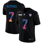 Cheap Las Vegas Raiders #7 Colin Kaepernick Men's Nike Multi-Color Black 2020 NFL Crucial Catch Vapor Untouchable Limited Jersey