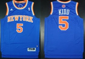 Wholesale Cheap New York Knicks #5 Jason Kidd Revolution 30 Swingman 2013 Blue Jersey