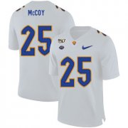 Wholesale Cheap Pittsburgh Panthers 25 LeSean McCoy White 150th Anniversary Patch Nike College Football Jersey