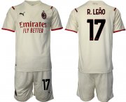 Wholesale Cheap Men 2021-2022 Club AC Milan away cream 17 Soccer Jersey