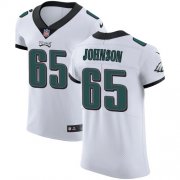 Wholesale Cheap Nike Eagles #65 Lane Johnson White Men's Stitched NFL Vapor Untouchable Elite Jersey