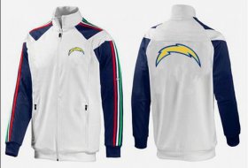 Wholesale Cheap NFL Los Angeles Chargers Team Logo Jacket White