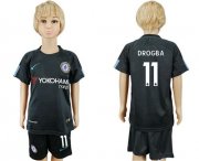 Wholesale Cheap Chelsea #11 Drogba Sec Away Kid Soccer Club Jersey