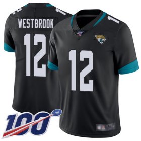 Wholesale Cheap Nike Jaguars #12 Dede Westbrook Black Team Color Men\'s Stitched NFL 100th Season Vapor Limited Jersey