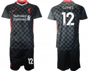 Wholesale Cheap Men 2020-2021 club Liverpool Second away 12 black Soccer Jerseys