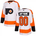 Wholesale Cheap Men's Adidas Flyers Personalized Authentic White Road NHL Jersey