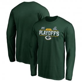 Wholesale Cheap Green Bay Packers 2019 NFL Playoffs Bound Chip Shot Long Sleeve T-Shirt Green