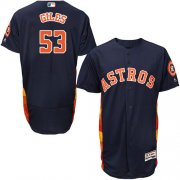 Wholesale Cheap Astros #53 Ken Giles Navy Blue Flexbase Authentic Collection Stitched MLB Jersey