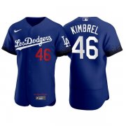 Wholesale Cheap Men's Los Angeles Dodgers #46 Craig Kimbrel Royal City Connect Flex Base Stitched Jersey