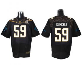 Wholesale Cheap Nike Panthers #59 Luke Kuechly Black 2016 Pro Bowl Men\'s Stitched NFL Elite Jersey