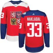 Wholesale Cheap Team Czech Republic #33 Jakub Nakladal Red 2016 World Cup Stitched NHL Jersey