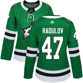 Wholesale Cheap Adidas Stars #47 Alexander Radulov Green Home Authentic Women\'s Stitched NHL Jersey