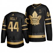 Wholesale Cheap Adidas Maple Leafs #44 Morgan Rielly Men's 2019 Black Golden Edition OVO Branded Stitched NHL Jersey