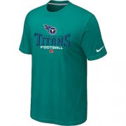 Wholesale Cheap Nike Tennessee Titans Critical Victory NFL T-Shirt Teal Green