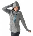 Wholesale Cheap Women's NFL Carolina Panthers G-III 4Her by Carl Banks Recovery Full-Zip Hoodie Heathered Gray