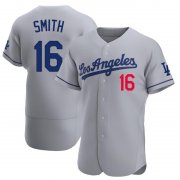 Men's Los Angeles Dodgers #16 Will Smith grey Jersey