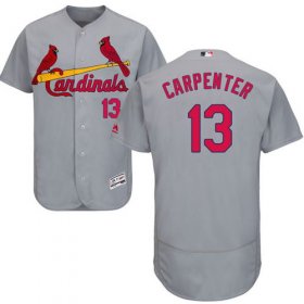 Wholesale Cheap Cardinals #13 Matt Carpenter Grey Flexbase Authentic Collection Stitched MLB Jersey