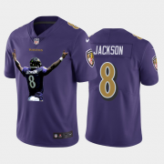 Cheap Baltimore Ravens #8 Lamar Jackson Nike Team Hero 3 Vapor Limited NFL Jersey Purple
