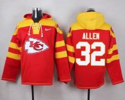 Wholesale Cheap Nike Chiefs #32 Marcus Allen Red Player Pullover NFL Hoodie