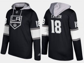 Wholesale Cheap Kings #18 Dave Taylor Black Name And Number Hoodie