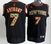Wholesale Cheap New York Knicks #7 Carmelo Anthony Black Camo Fashion Jersey
