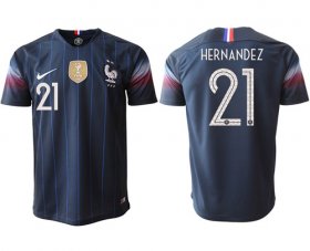 Wholesale Cheap France #21 Hernandez Home Thai Version Soccer Country Jersey