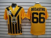 Wholesale Cheap Nike Steelers #66 David DeCastro Gold 1933s Throwback Men's Stitched NFL Elite Jersey