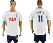 Wholesale Cheap Tottenham Hotspur #11 Lamela White/Blue Soccer Club Jersey