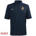 Wholesale Cheap Adidas Real Madrid CF Textured Solid Performance Polo Dark Blue