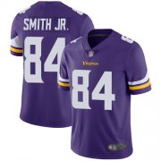 Wholesale Cheap Nike Vikings #84 Irv Smith Jr. Purple Team Color Men's Stitched NFL Vapor Untouchable Limited Jersey