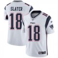 Wholesale Cheap Nike Patriots #18 Matt Slater White Men's Stitched NFL Vapor Untouchable Limited Jersey