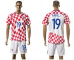 Wholesale Cheap Croatia #19 Badelj Home Soccer Country Jersey