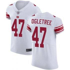 Wholesale Cheap Nike Giants #47 Alec Ogletree White Men\'s Stitched NFL Vapor Untouchable Elite Jersey