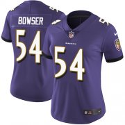 Wholesale Cheap Nike Ravens #54 Tyus Bowser Purple Team Color Women's Stitched NFL Vapor Untouchable Limited Jersey