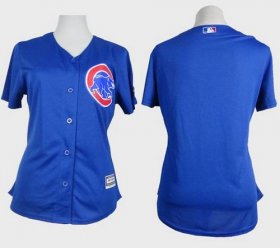 Wholesale Cheap Cubs Blank Blue Alternate Women\'s Stitched MLB Jersey