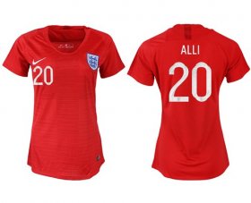 Wholesale Cheap Women\'s England #20 Alli Away Soccer Country Jersey